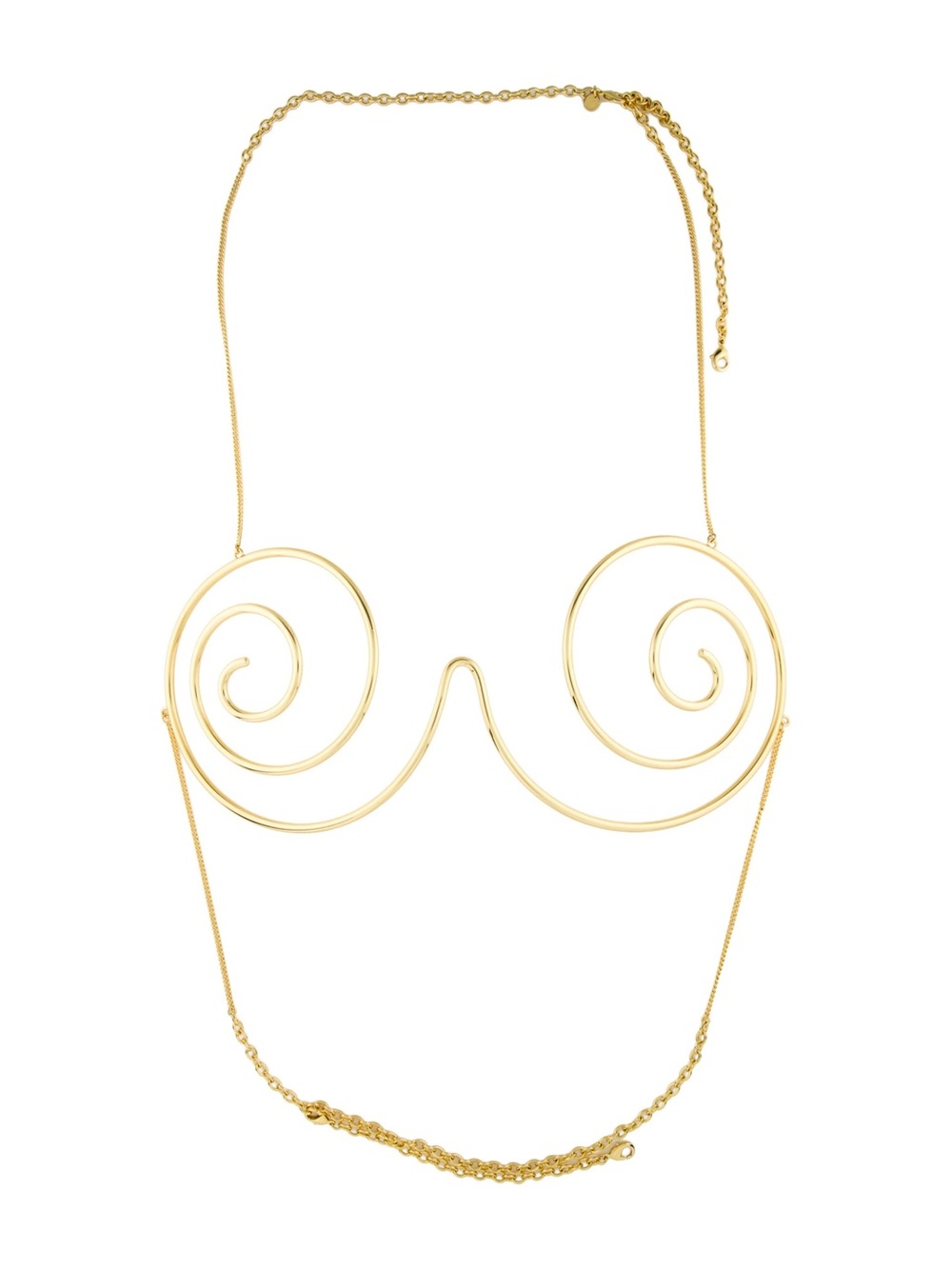 Cult Gaia Zelma Bralette, Gold Brass Spiral Bra, new in box with dust bag!